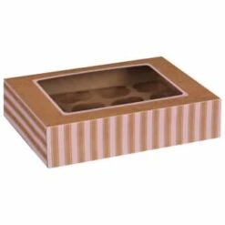 Betty Winters Large Cupcake Boxes 2pk -Kitchen Product Store 320784 4pk cupcake boxes holds 12 pink 2