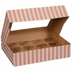 Betty Winters Large Cupcake Boxes 2pk -Kitchen Product Store 320784 4pk cupcake boxes holds 12 pink 3