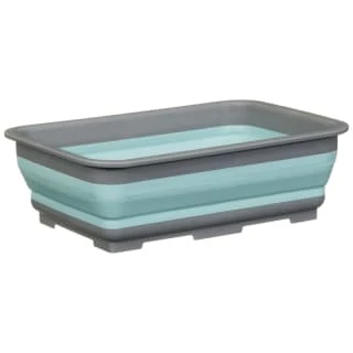 Addis Collapsible Washing Up Bowl - Aqua & Grey 2 Addis Collapsible Washing Up Bowl - Aqua & Grey - Image 2