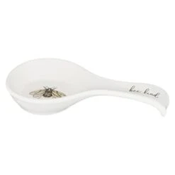 B&M Ceramic Spoon Rest -Kitchen Product Store 337110 ceramic spoon rest bee kind 2