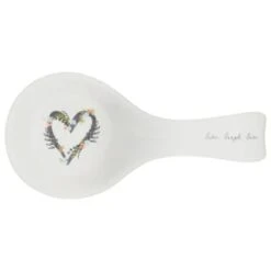B&M Ceramic Spoon Rest -Kitchen Product Store 337110 ceramic spoon rest live laugh love