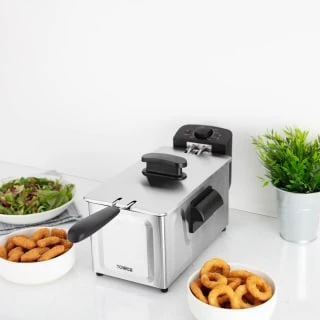 Tower Stainless Steel Deep Fat Fryer 3L 1 Tower Stainless Steel Deep Fat Fryer 3L