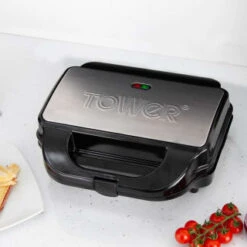 Tower 3-in-1 Deep Fill Snack Maker - Silver -Kitchen Product Store 346395 3in1 deep fill snack maker