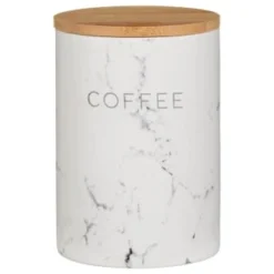 B&M Marble Effect Kitchen Canisters 3pc -Kitchen Product Store 356820 storage canisters marble effect coffee