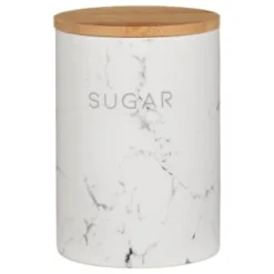 B&M Marble Effect Kitchen Canisters 3pc -Kitchen Product Store 356820 storage canisters marble effect sugar