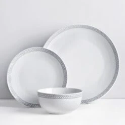 B&M Geo Dinner Set 12pc