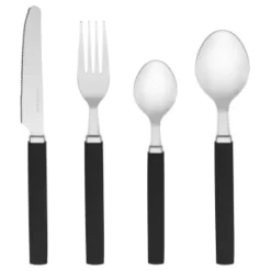 B&M Cutlery Set With Caddy 16pc - Black 5 B&M Cutlery Set With Caddy 16pc - Black -Kitchen Product Store 357347 16pc cutlery set with caddy black