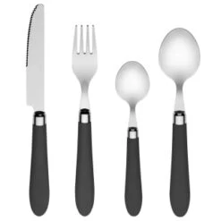 Kitchen Product Store 5 B&M Soft Touch Cutlery Set 16pc - Grey