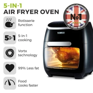 Tower 5-in-1 Air Fryer Oven 11L 12 Tower 5-in-1 Air Fryer Oven 11L - Image 12