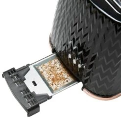 Goodmans Textured 2 Slice Toaster - Black & Rose Gold -Kitchen Product Store 358961 goodmans textured toaster black rose gold 4