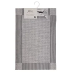 B&M Metallic Woven Placemats - Silver 4pk -Kitchen Product Store 363869 4pk silver metallic woven placemats