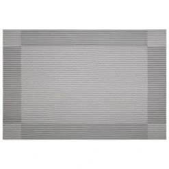 B&M Metallic Woven Placemats - Silver 4pk -Kitchen Product Store 363869 4pk silver metallic woven placemats 4