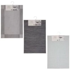 B&M Metallic Woven Placemats - Charcoal 4pk -Kitchen Product Store 363876 363869 380285 4pk silver metallic woven main 2