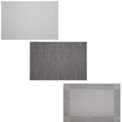 B&M Metallic Woven Placemats - Charcoal 4pk -Kitchen Product Store 363876 363869 380285 4pk silver metallic woven main