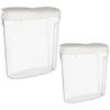 B&M Cereal Storage Container Set 2pk - White