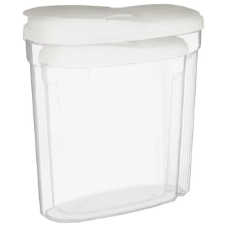 B&M Cereal Storage Container Set 2pk - White 3 B&M Cereal Storage Container Set 2pk - White - Image 3
