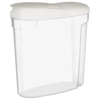 B&M Cereal Storage Container Set 2pk - White 4 B&M Cereal Storage Container Set 2pk - White - Image 4