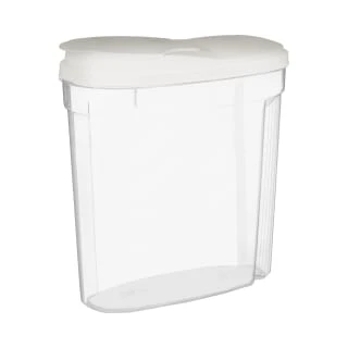 B&M Cereal Storage Container Set 2pk - White 2 B&M Cereal Storage Container Set 2pk - White - Image 2