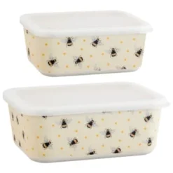 B&M Rectangular Tubs 2pk - Bees 11 B&M Rectangular Tubs 2pk - Bees -Kitchen Product Store 375968 2pk reuse and repurpose rectangle tubs bee 3