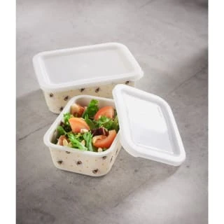 B&M Rectangular Tubs 2pk - Bees 1 B&M Rectangular Tubs 2pk - Bees