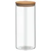 Glass Cannister With Airtight Bamboo Lid - Large