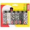Swan Lighter 6pk - Black And White Print
