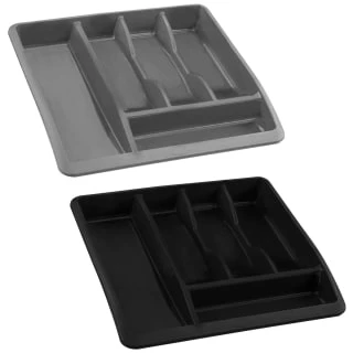 Addis Cutlery Drawer Organiser - Black 2 Addis Cutlery Drawer Organiser - Black - Image 2