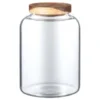 B&M Homestead Large Airtight Glass Jar With Acacia Lid