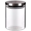B&M Small Glass Cannister With Stainless Steel Lid