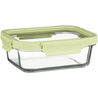 B&M Green Glass Food Container - Large 1 B&M Green Glass Food Container - Large