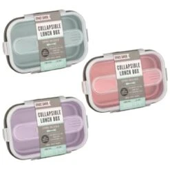 B&M Collapsible Lunch Box - Sage -Kitchen Product Store 383522 collapsible lunch box group