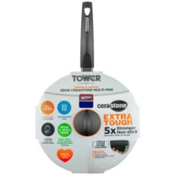 Tower Cerastone Multi-Pan 28cm -Kitchen Product Store 383608 28cm cerastone multi pan
