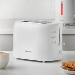Goodmans Plastic 2 Slice Toaster - White -Kitchen Product Store 386700 goodmans plastic 2 slice toaster white 3