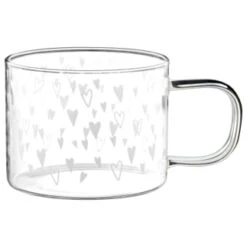 Kitchen Product Store 31 B&M Printed Glass Mug - Hearts