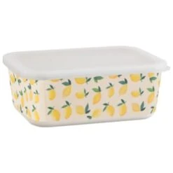 B&M Rectangular Tubs 2pk - Lemons -Kitchen Product Store 392929 2pk reuse and repurpose rectangle tubs lemon 5