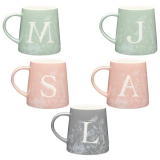 B&M Floral Alphabet Mug (Assorted) 6 B&M Floral Alphabet Mug (Assorted) - Image 6