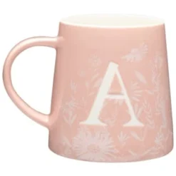 B&M Floral Alphabet Mug (Assorted) 15 B&M Floral Alphabet Mug (Assorted) -Kitchen Product Store 394397 floral alphabet mug pink a