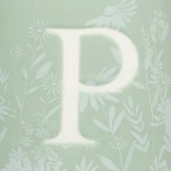 B&M Floral Alphabet Mug (Assorted) -Kitchen Product Store 394402 floral alphapet mug green p 2