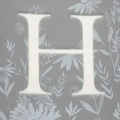 B&M Floral Alphabet Mug (Assorted) -Kitchen Product Store 394402 floral alphapet mug grey h 2