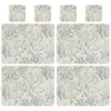B&M Floral Placemat & Coaster Set 8pc