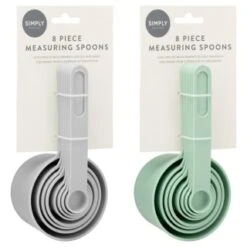 Measuring Spoons 8pk - Mint -Kitchen Product Store 394506 8 piece measuring spoons group