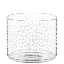 B&M Printed Glass Stackable Storage Jars 3pc - White -Kitchen Product Store 396484 3pk printed glass stackable storage jars white 5