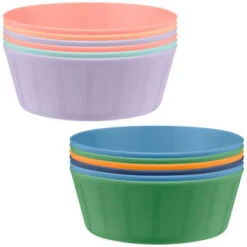 Simply Kids Colour Bowls 6pk - Pastel -Kitchen Product Store 398568 398571 6pk simply kids colour bowls group